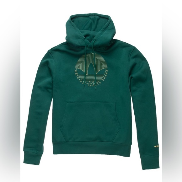 adidas Other - ADIDAS Deco Trefoil Hoodie Green.